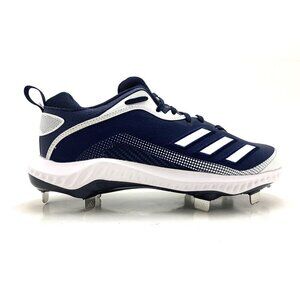Adidas Mens Icon 6 Bounce Baseball Metal Cleats Navy Blue White EG7605 Size 7.5